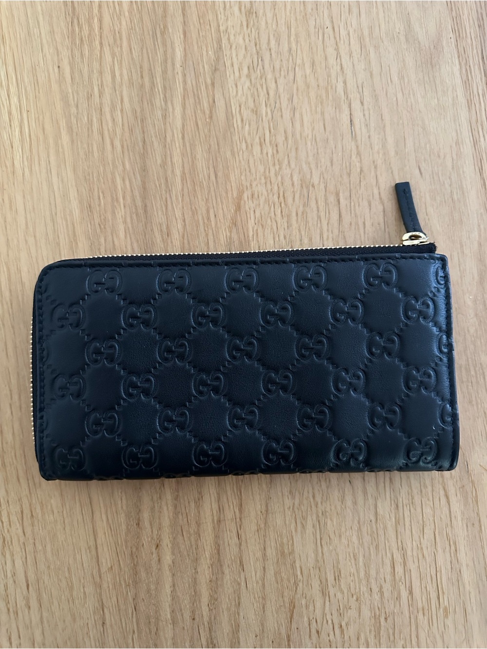 GG Guccissima  zipper wallet